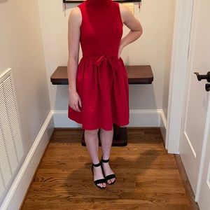 Red party dress